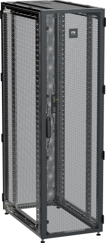 ITK by ZPAS Шкаф серверный 19" 42U 600х1200мм одностворчатые перфорированные двери черный РФ | код ZP05-42U-0612-PP-R | IEK